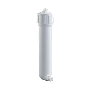 1812 RO membrane housing with 1/4 inch quick-connect ports front view