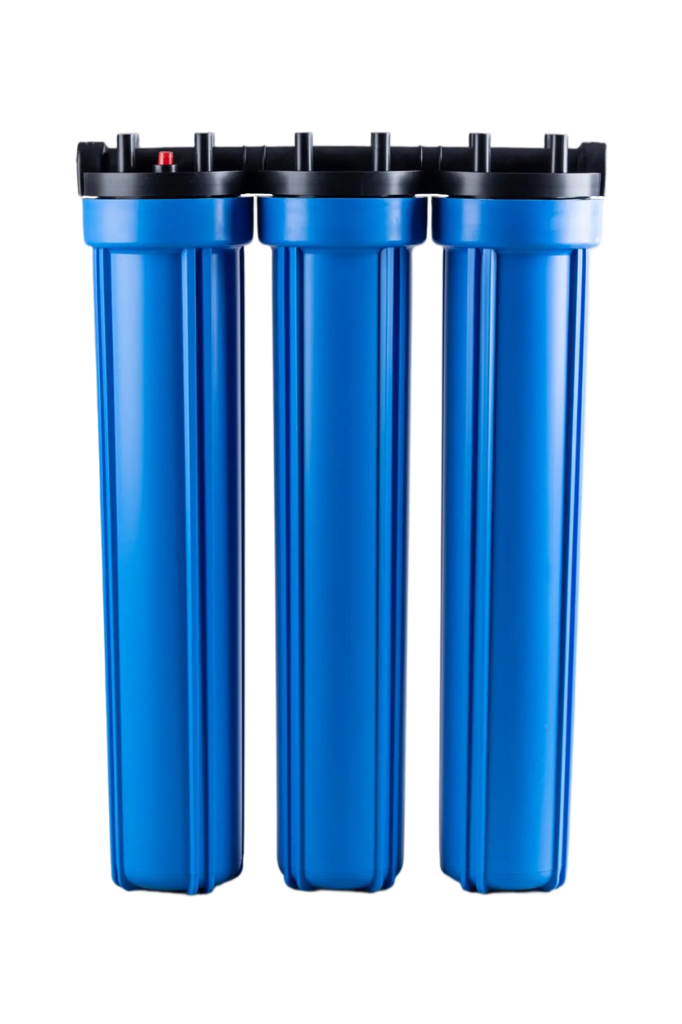 Durable 20in triple filter housing made of food-grade polypropylene for high-flow use