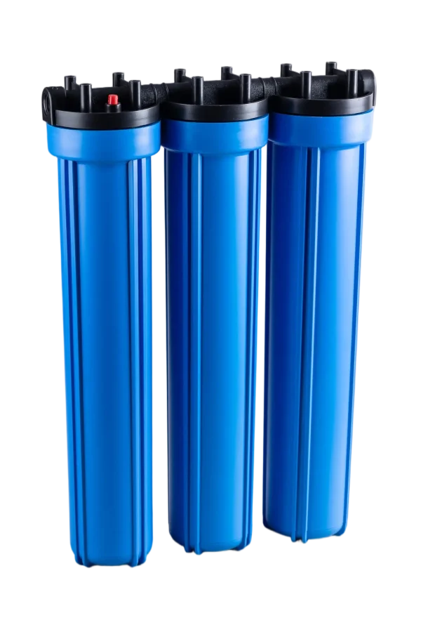 20" Triple Filter Housing with Integrated Top Cap