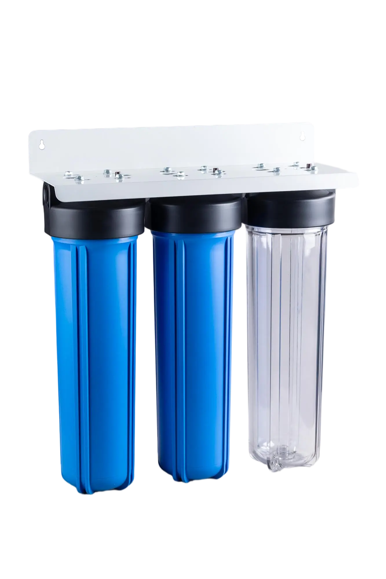 20" Big Blue 3-cartridge filter housing for whole house systems