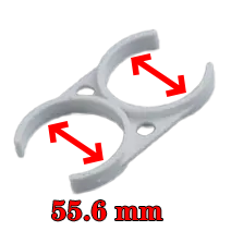 1812 large double clamp with 55.6mm inner diameter