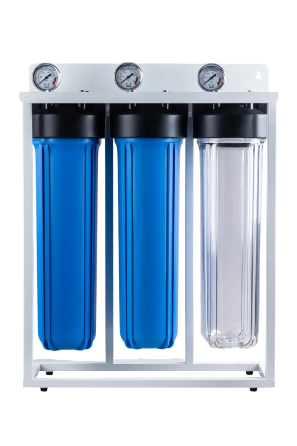 Big Blue Triple Filter Housing | Durable 20-Inch 3-Stage System