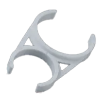 White plastic double clip inner diameter 72.4mm and 55mm