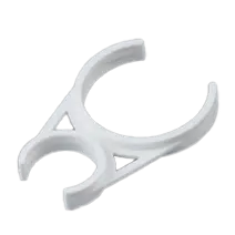 White plastic double clip inner diameter 72.4mm and 44mm