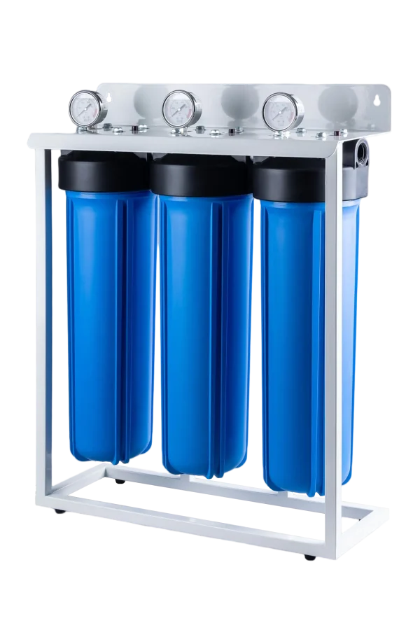 Big Blue Triple Filter Housing | Durable 20-Inch 3-Stage System